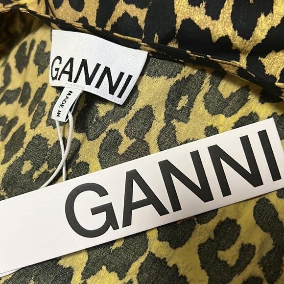 NWT GIANNI LEOPARD PRINT TIE WAIST DRESS SIZE 34 - Picture 6 of 6